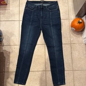 Judy Blue‎ Jeans Womens 15/32 (32x27.5) Blue Skinny Fit Dark Wash JB8863